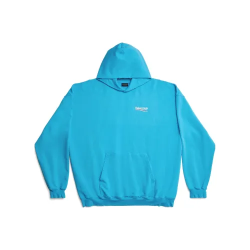 Balenciaga SS23 Свитшот Свободный крой Мужской Синий