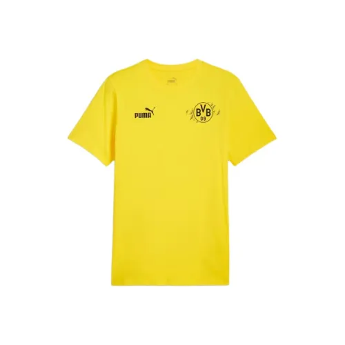 PUMA Borussia Dortmund SS24 T-Shirt Мужской Черный Желтый