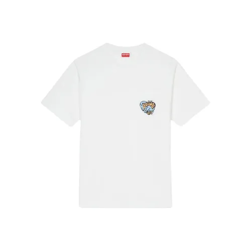 KENZO Серый Белый Мужские T-Рубашки