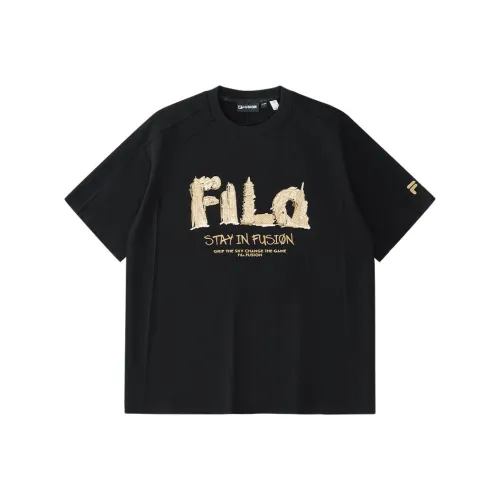 FILA FUSION Рабочая одежда T-рубашка мужская глубокий черный