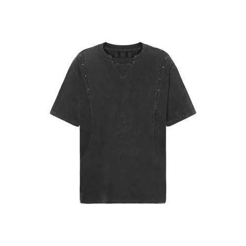 ROCAWEAR T-Shirt Унисекс Выстиранный Черный