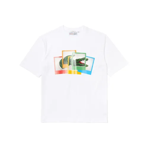 LACOSTE Белая унисекс футболка