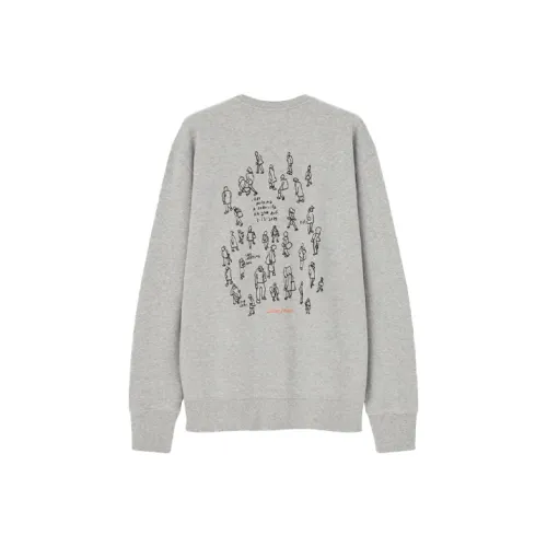 UNIQLO Серый Унисекс Свитшоты