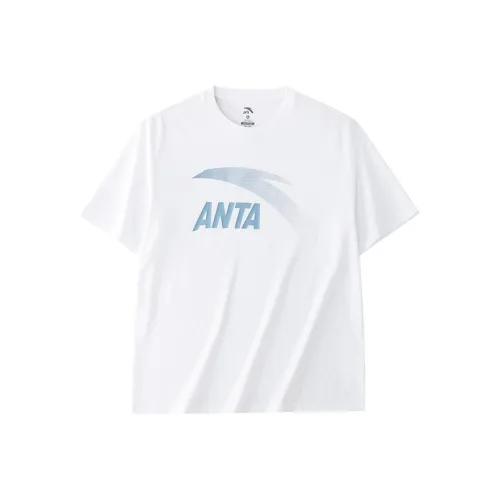 ANTA T-Shirt Мужской Jade Синий Белый