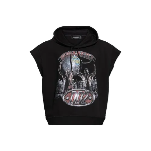 DSQUARED 2 Черные Мужские T-Рубашки