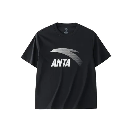 ANTA T Рубашка Мужская Основной Черный Серебряный