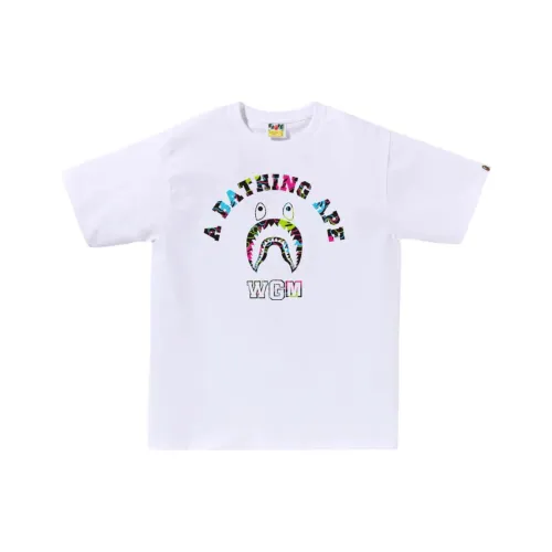 A BATHING APE Белая Мужская Футболка