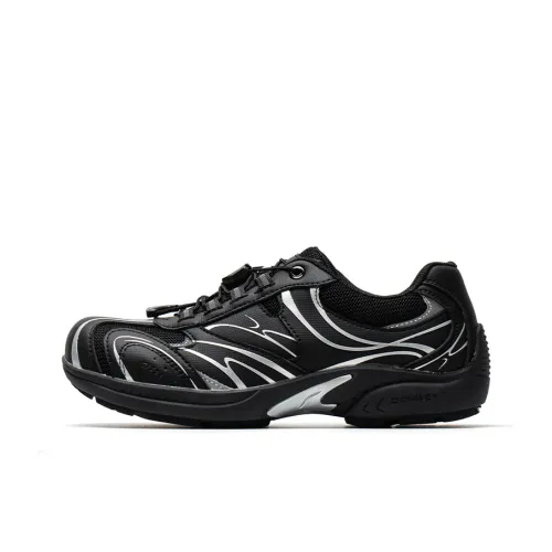 Mule Donkey Легкий Низкий Топ Повседневный Унисекс Серебряный Зеркальный Черный