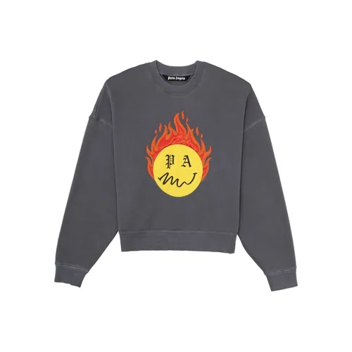 PALM ANGELS Серый Мужской Свитшот