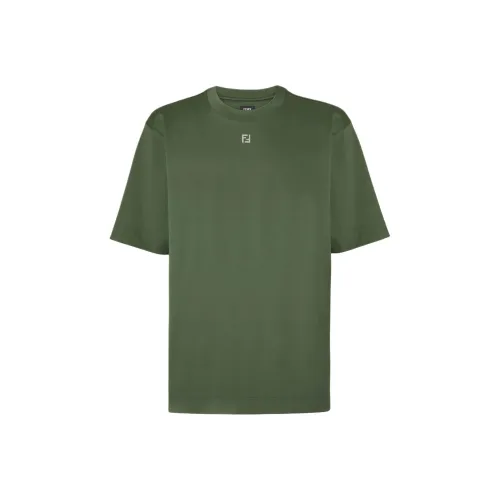 Fendi Зеленые Мужские T-рубашки