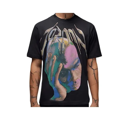 Джордан T Рубашка Мужская Черная Белая