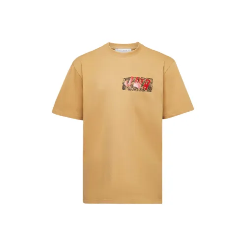 JW Anderson Бежевые Мужские T-рубашки