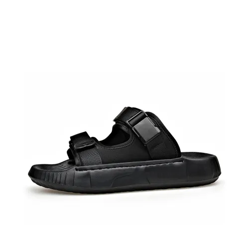 SHUPATE Противоскользящие устойчивые к истиранию массажные слип-он мужские черные