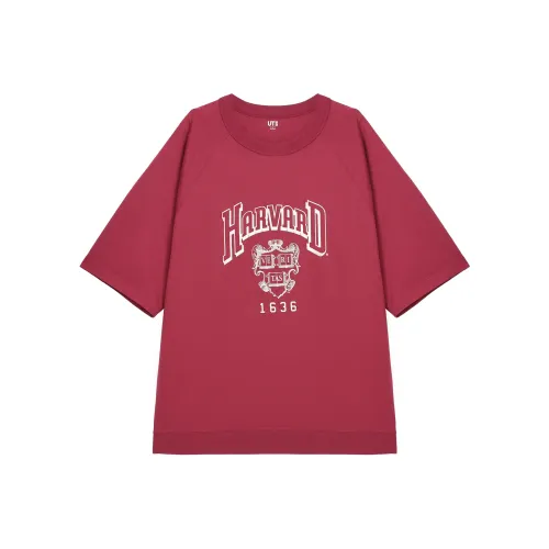 UNIQLO Фуксия Унисекс Футболка