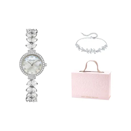 Kimio Golden Beige Euro Кварцевый механизм Сплав Ремешок Часы Женские Жемчужная раковина Циферблат