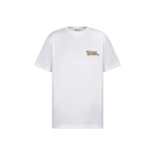DIOR Белая Мужская T-Рубашка