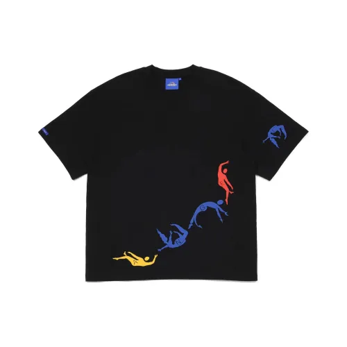 Lee ANGEL CHEN Collaboration Черная Унисекс Футболка