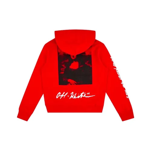 Off Белый Mona Lisa series Красный Мужской Свитшот