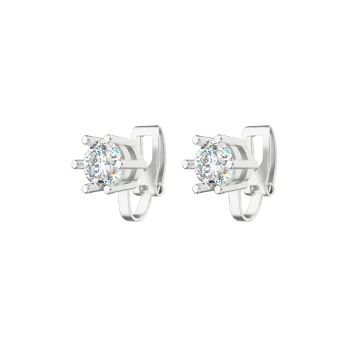 KING OF BLING Сплав Нижняя заколка Серьги On Unisex