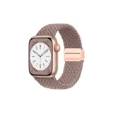 Дымчато-фиолетовый, цвет ремня — розовое золото