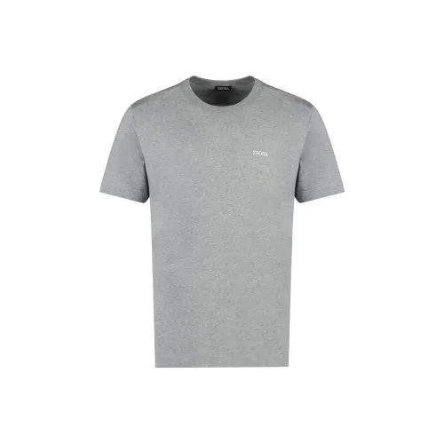 Ermenegildo Zegna Серые Мужские T-Рубашки