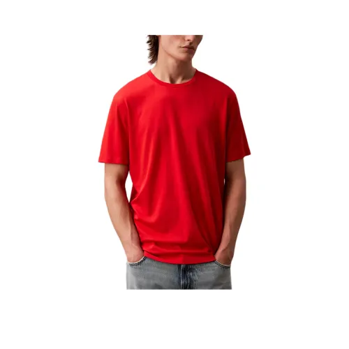 Calvin Klein Red Men's T-Shirts Кальвин Кляйн Красный Мужские Футболки