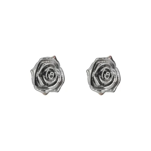 JKEM Титановые и стальные серьги-гвоздики унисекс