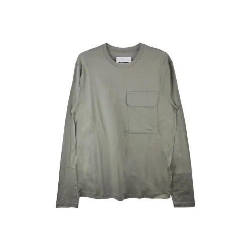 JIL SANDER Серый Зеленый Мужская T-Рубашка