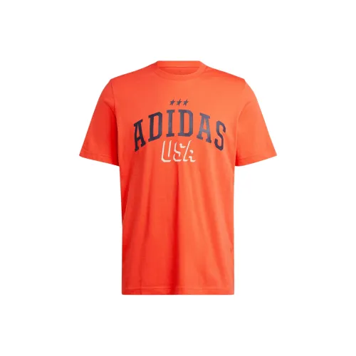 Adidas T-Shirt Мужская Ярко-Красная