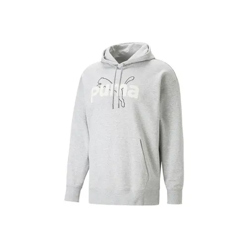 PUMA Team GRAPHICS Серый Мужской Свитшот