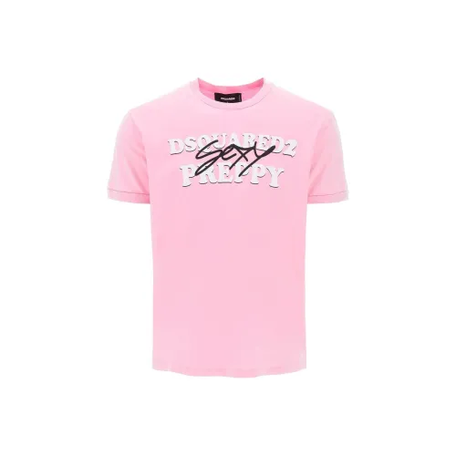 DSQUARED 2 Сирень Мужская T-рубашка