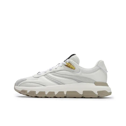 FILA Пионер Series Устойчивые к истиранию Низкие Кроссовки для Бега Мужские Молочно-белые