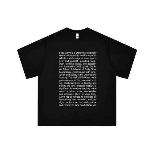 BODY GLOVE Рукав с оборванным плечом T-рубашка Унисекс