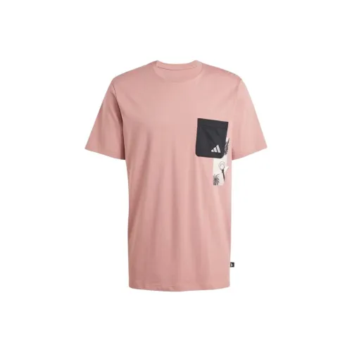 adidas Clothing Розовый Мужской T-Рубашки