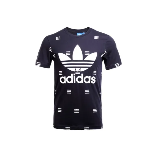 Adidas Originals 3S AOP T Рубашка Мужская Морской Синий