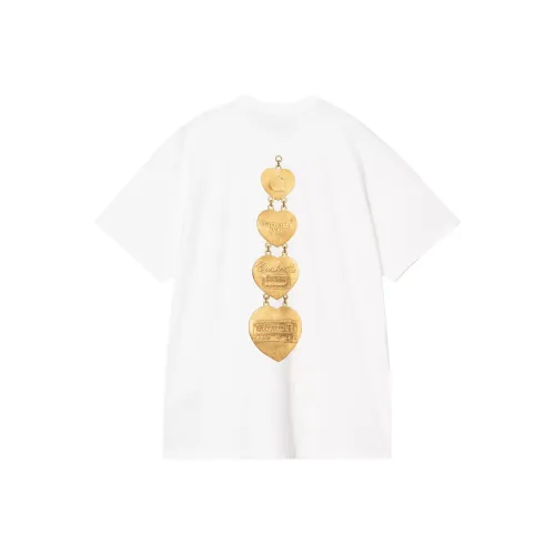 Carhartt WIP SS25 S S Hartt Цепочка T Рубашка T Рубашка Мужской Белый