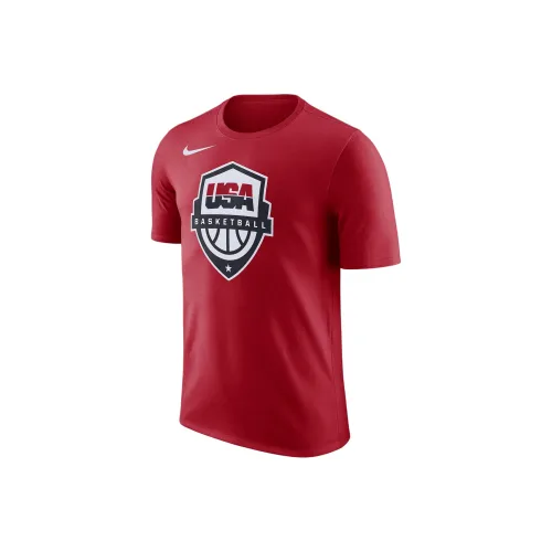 Nike USA Basketball Olympic Team Series SS24 T-Shirt Мужской Красный Белый