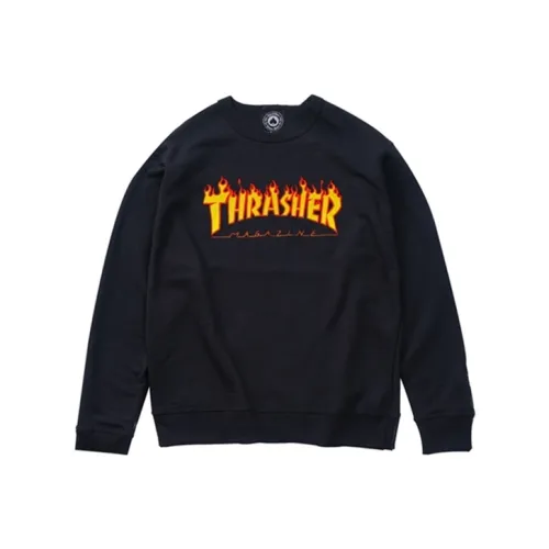 Thrasher Черный Унисекс Свитшоты
