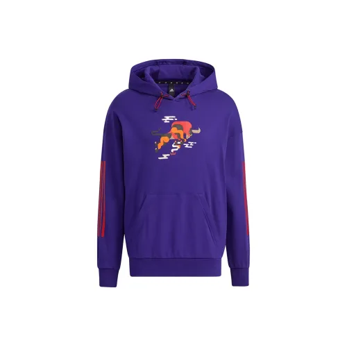 adidas CNY Collection Толстовка Мужской Колледжский Фиолетовый