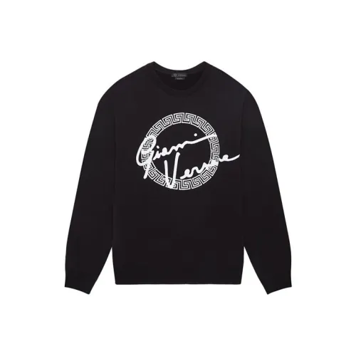 VERSACE Мужские черные свитшоты