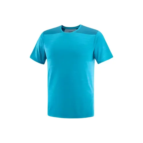 SALOMON OUTLINE T Рубашка Мужская Deep Dive Tahitian Прилив