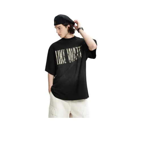 HKRXEC Черные Мужские T-рубашки