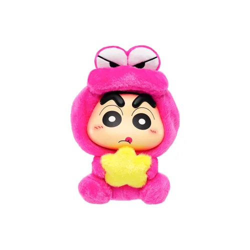 Crayon Shinchan Винил Маленький Плюшевый Милая и Очаровательная Винил Лицо Плюшевый Слепые коробки Один Mystery Коробка Целая коробка 6 шт