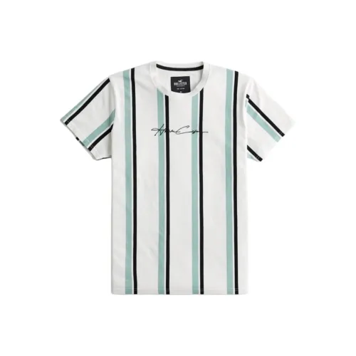 Hollister T-Shirt Мужская Белая Полосатая