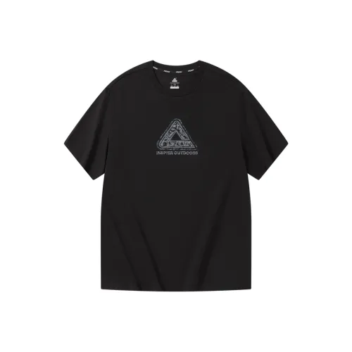 PEAK Черная унисекс футболка