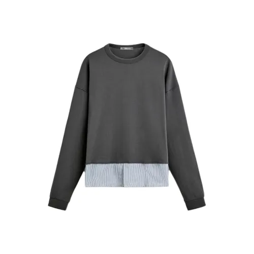 ZARA T Рубашка Мужская Асфальт Серый