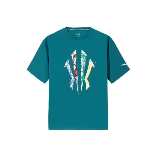 Anta Basketball Collection Темно-бамбуковый зеленый Унисекс Футболка