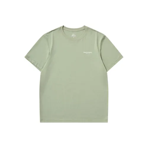 Erke Comprehensive Training Collection Sports Lifestyle Collection T-Shirt Мужской Светлый Кадмий Зеленый