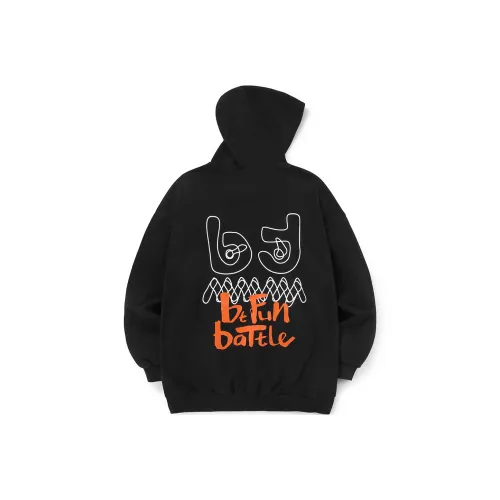 BT С капюшоном свободный крой обычный свитшот унисекс