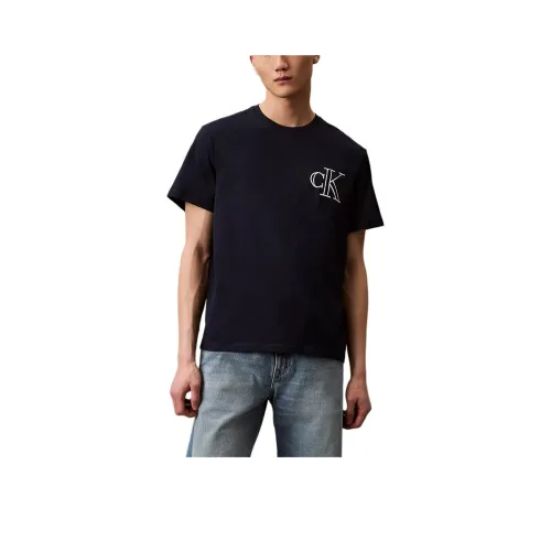 Calvin Klein T-рубашка мужская темно-синий драгоценный камень